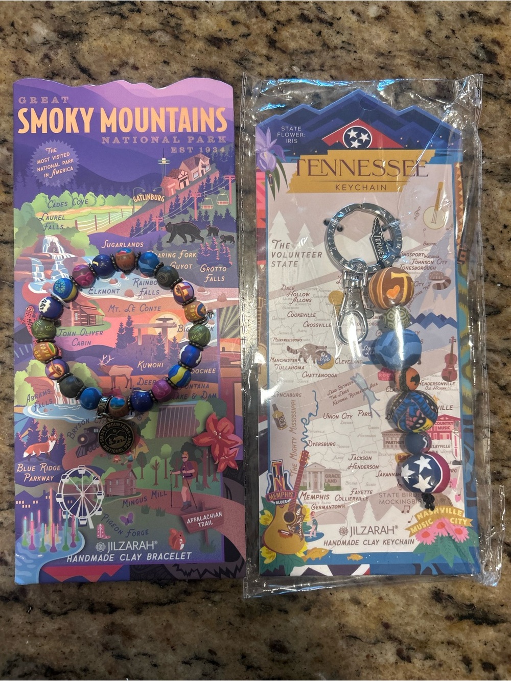 Smoky Mountains Bracelet & Tennessee Keychain by Jilzarah